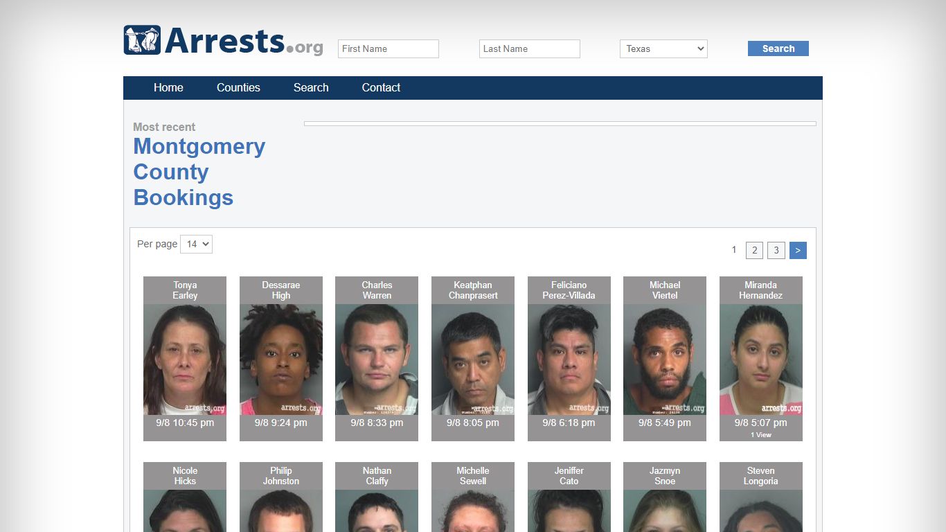 Montgomery County Arrests and Inmate Search